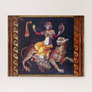 DIONYSOS MIT EINER SPEAR REITENDEN LEOPARD-griechi Puzzle
