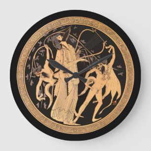 Dionysus and the Satyrs Große Wanduhr