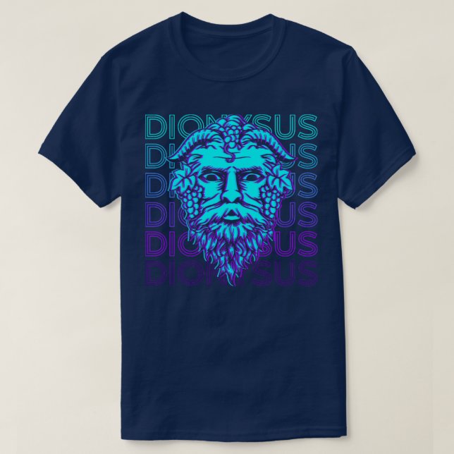 Dionysus griechischer Gott Antike griechische Myth T-Shirt (Design vorne)