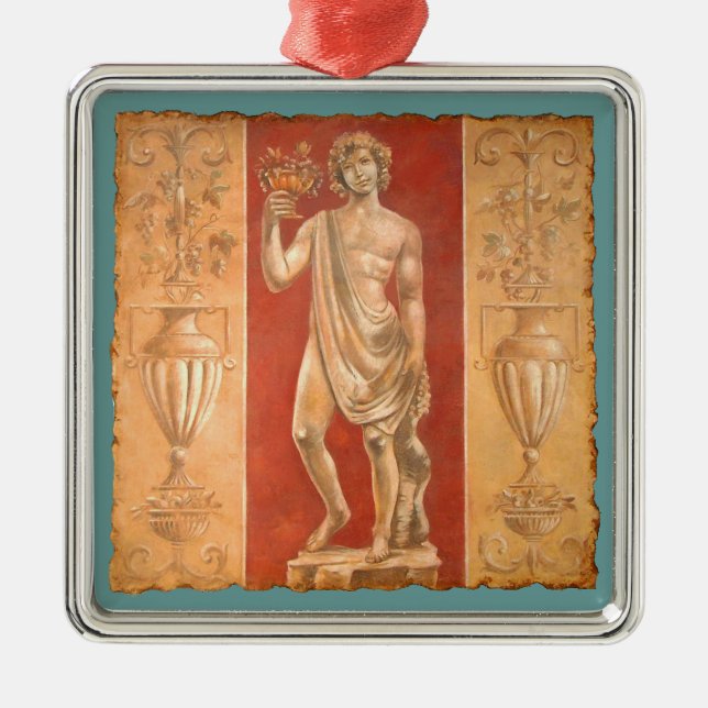 Dionysus mit Urns Silbernes Ornament (Vorne)