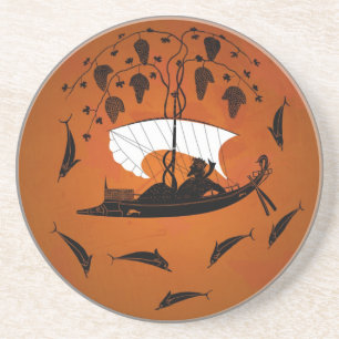 Dionysus und der Delphin-Untersetzer Getränkeuntersetzer