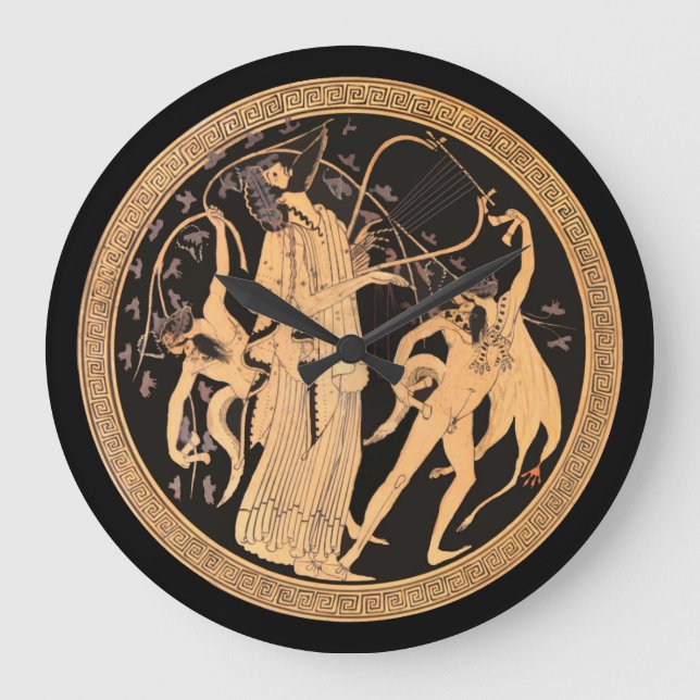 Dionysus und die Satyrer Große Wanduhr (Vorderseite)