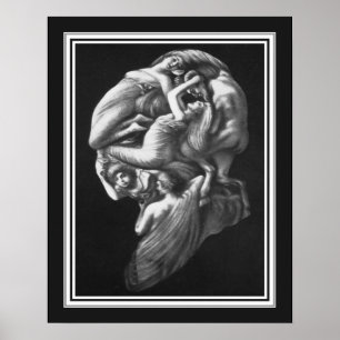 "Dionysus" Zwanzigerjahre Illusionism-Kunst Poster