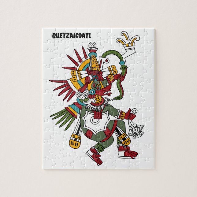 Dios Azteca  Quetzalcóatl Puzzle (Vertikal)