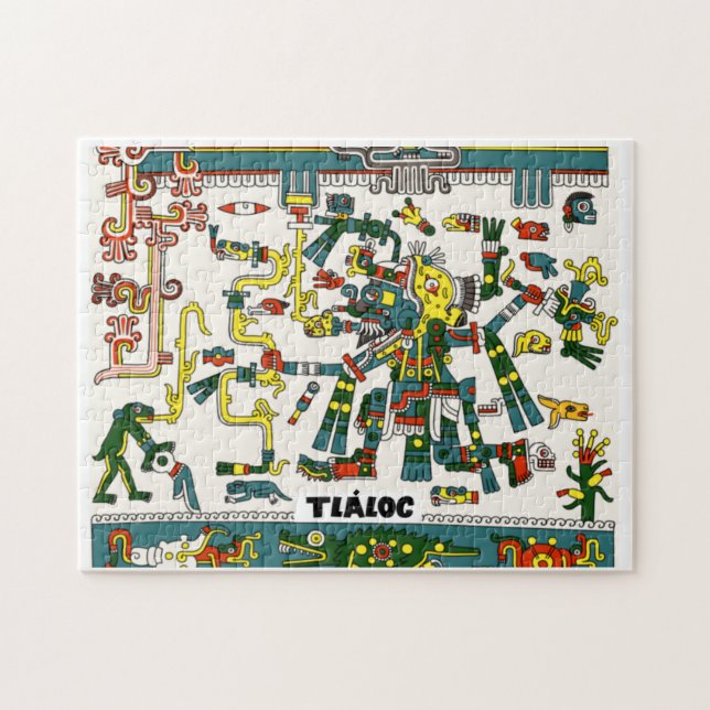 Dios Azteca Tláloc Puzzle (Horizontal)