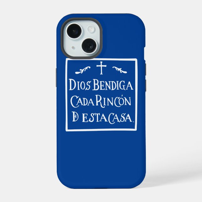 Dios bendiga cada rincon iPhone 15 hülle (Rückseite)