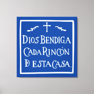 Dios bendiga cada rincon leinwanddruck