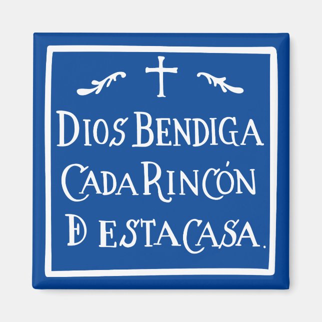 Dios bendiga cada rincon magnet (Vorne)