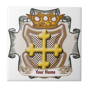 Dios Cross Nachname Fliese