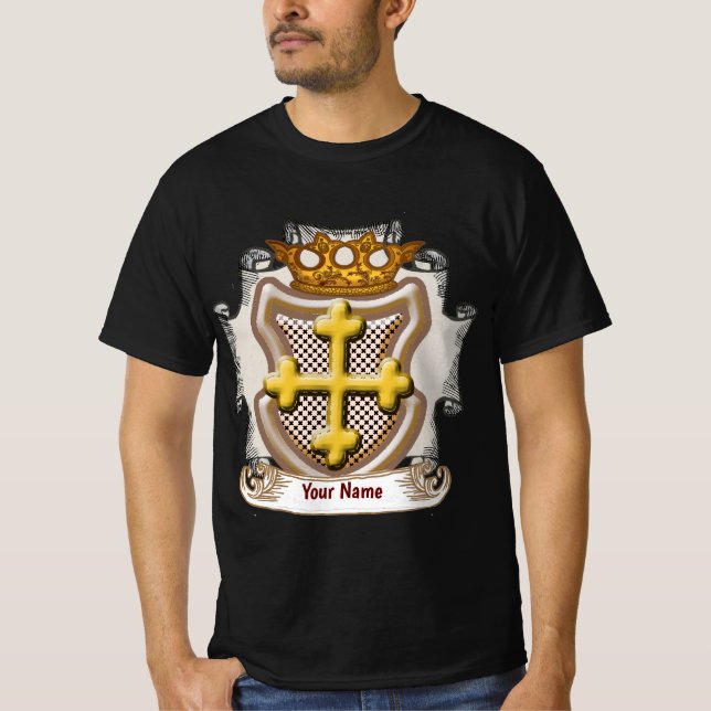 Dios Cross Nachname T-Shirt (Vorderseite)
