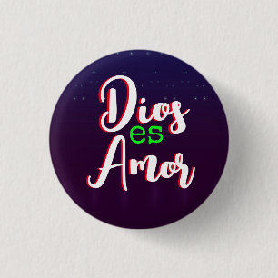Dios es Amor Button