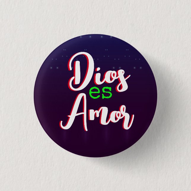 Dios es Amor Button (Vorderseite)