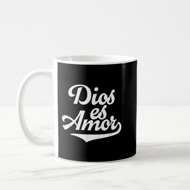 Dios Es Amor Christliche katholische Botschaft in  Kaffeetasse (Links)