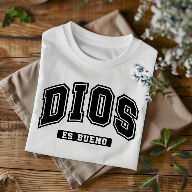 Dios Es Bueno Christlicher spanischer T - Shirt (Von Creator hochgeladen)