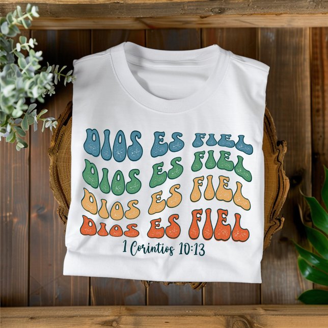Dios Es Fiel gestörter Christlicher spanischer T - T-Shirt (Von Creator hochgeladen)