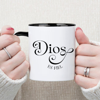 Dios Es Fiel Spanische Tasse für Christlichen Kaff