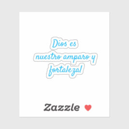 Dios es nuestro amparo y nuestra fortaleza aufkleber