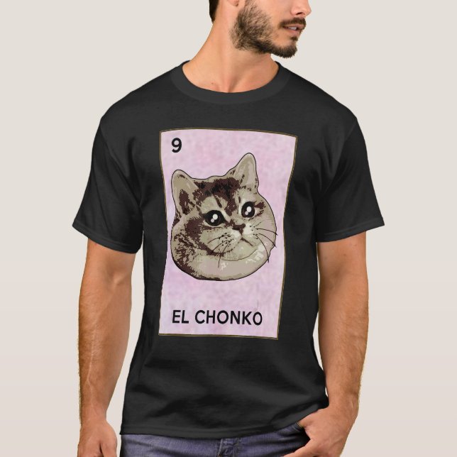 Dios Mio Oh Lord Chonk El Chonko Mexican Cat Meme T-Shirt (Vorderseite)