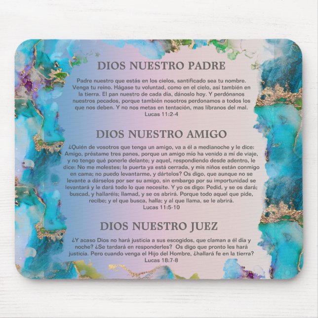 Dios Padre Nuestro Amigo Juez Justo Mousepad (Vorne)