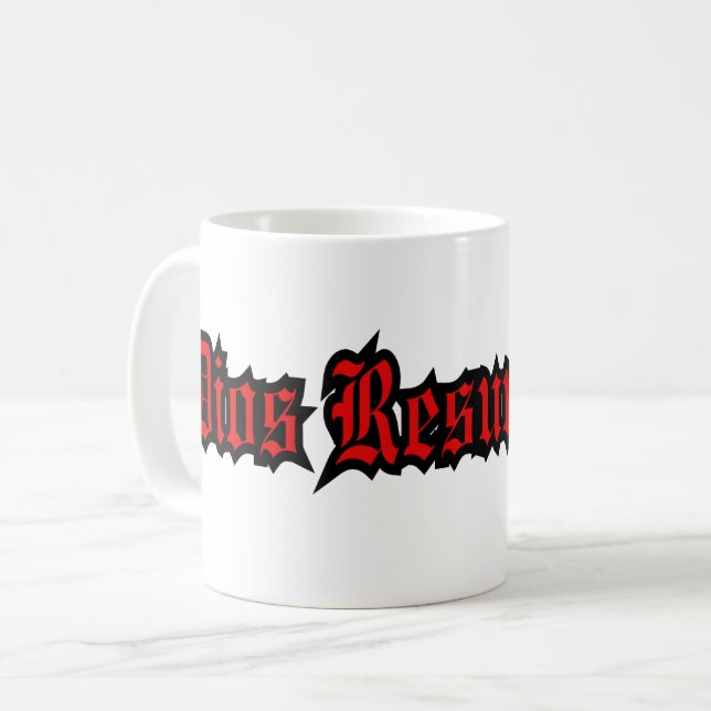 Dios Resurrection Logo, 11 oz Kaffeetasse (Vorderseite Links)