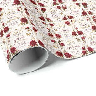 Dios Te Dice Hoy Geschenkpapier christlich floral