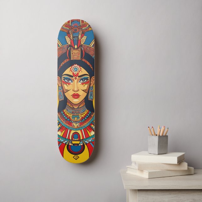 Diosa Maya Ixchel Skateboard (Wandkunst)