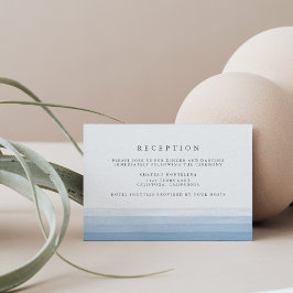 Dip Dye Watercolor Empfang Card | Sky Begleitkarte