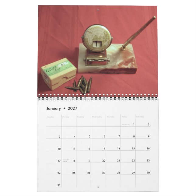 Dip Pens & Inkwells 2010 Kalender (Jan 2027)