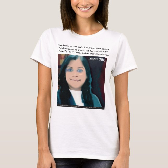 Dipali Ojha Quote T - Shirt von RoseWrites (Vorderseite)