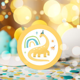 Diplodocus Dinosaur Geburtstagsparty Favoriten Runder Aufkleber