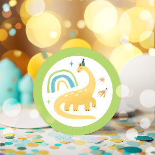 Diplodocus Dinosaur Geburtstagsparty Favoriten Runder Aufkleber