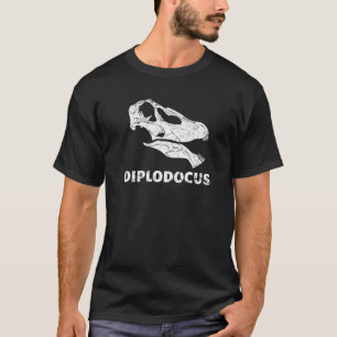 Diplodocus Fossil Skull Dinosaurier Knochen Diplod T-Shirt