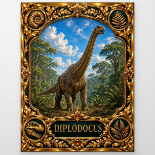 Diplodocus, Juwelen-Erbstück-Kunst Postkarte