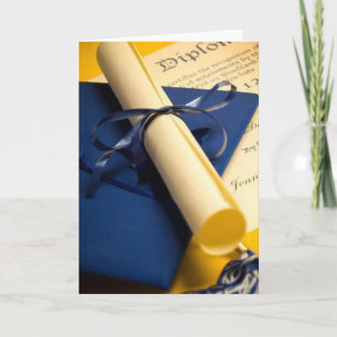 Diploma Abschluss Card Karte