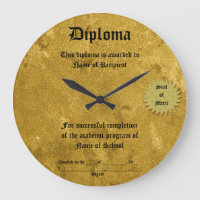 Diploma Large Clock