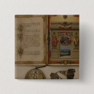 Diploma Prinzen, das Otto von Bismarck investiert Button