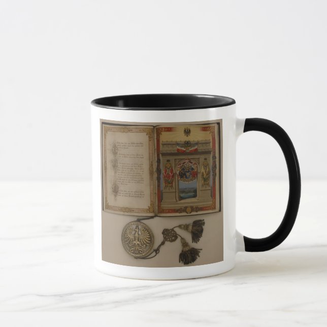Diploma Prinzen, das Otto von Bismarck investiert Tasse (Rechts)