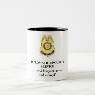 Diplomatische Sicherheits-Service-Tasse - senden Zweifarbige Tasse
