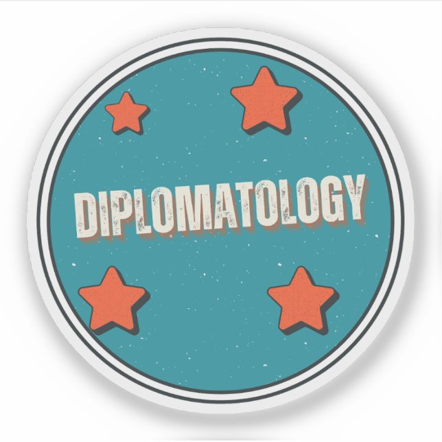 Diplomatologie Aufkleber (Vorderseite)