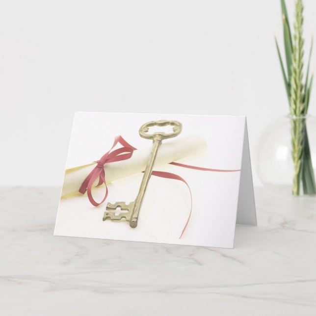 Diplomkarte und Key Abschluss Card Karte (Vorderseite)