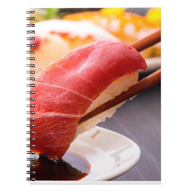 Dipped in Flavor – Sushi Notebook by SUSHIMI Notizblock (Vorderseite)