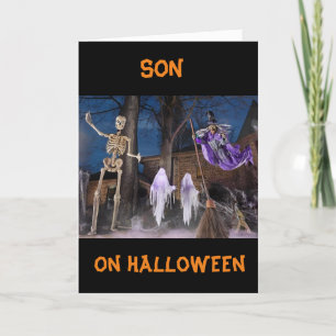 "DIR BUH" **SOHN** FRÖHLICHES HALLOWEEN  KARTE
