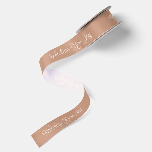 Dir Freude bereiten | Cozy Warm Cinnamon Beige  Satinband (Rückseite)