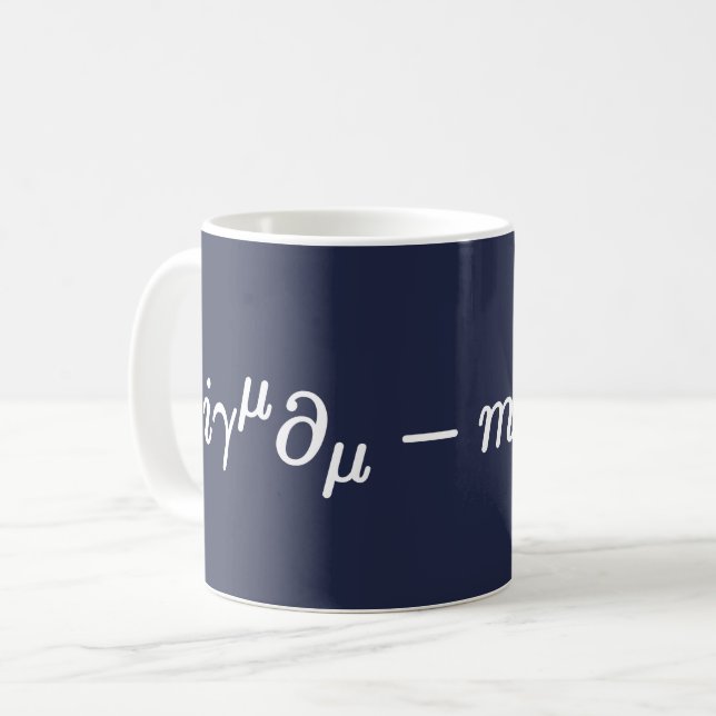 Dirac-Gleichung Wissenschaft Mathematische Gleichu Kaffeetasse (Vorderseite Links)