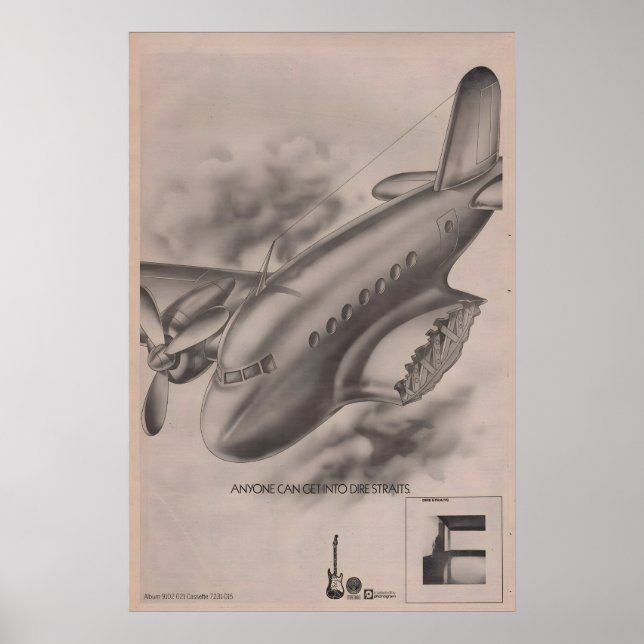 DIRE STRAITS Plakat - Original 1978 NME - Jeder (Vorne)