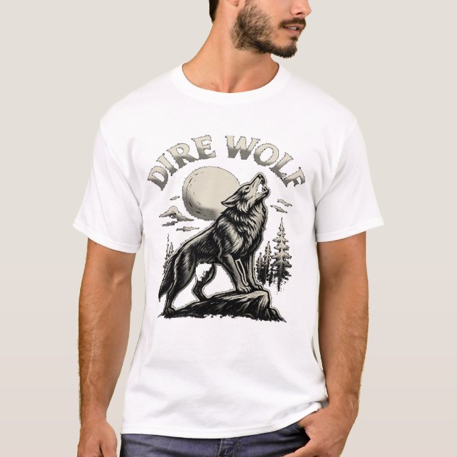 Dire Wolf - kühne, wilde Natur T-Shirt (Vorderseite)