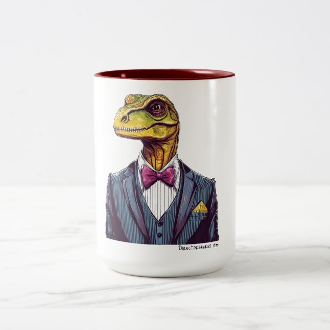 Direcsaurus rex zweifarbige tasse (Mittel)