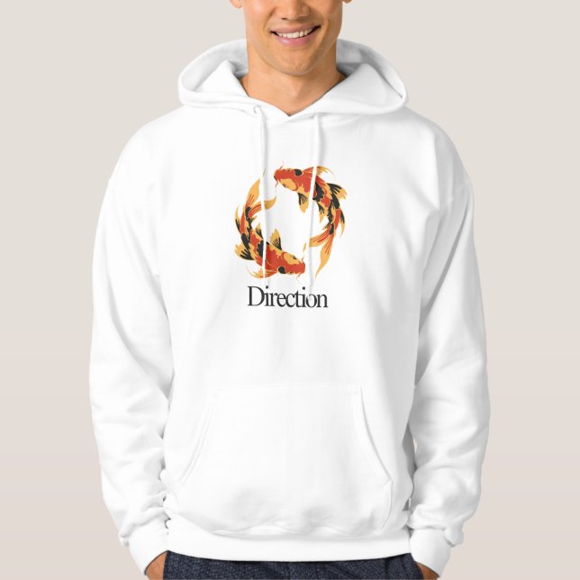 Direction – Timeless Koi Symbol of Clarity, Growth Hoodie (Vorderseite)