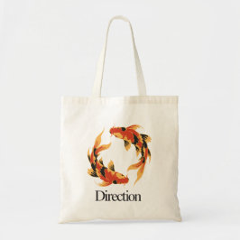Direction – Timeless Koi Symbol of Clarity, Growth Tragetasche