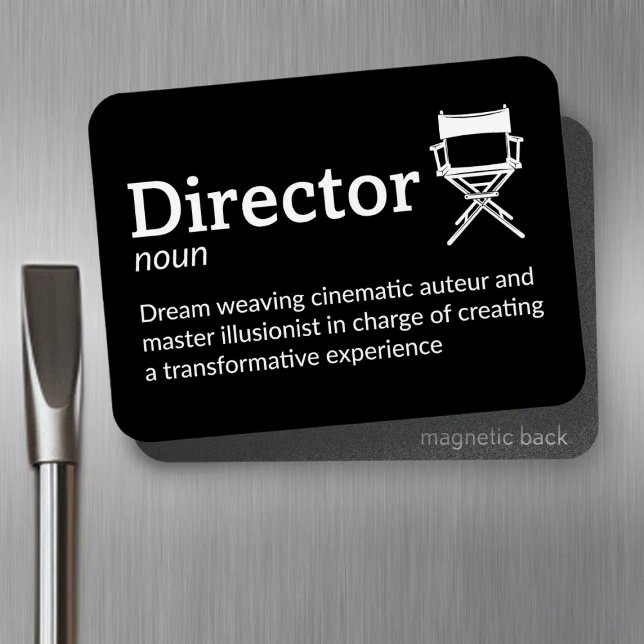 Director Definition - Filmaker 3" x 4" Flex Magnet (Von Creator hochgeladen)